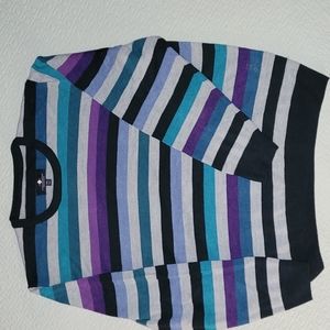 Men's striped pull over sweater size XXL